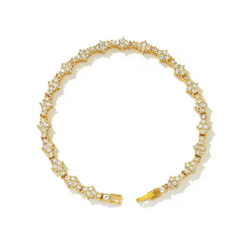 Diamond cross bracelet