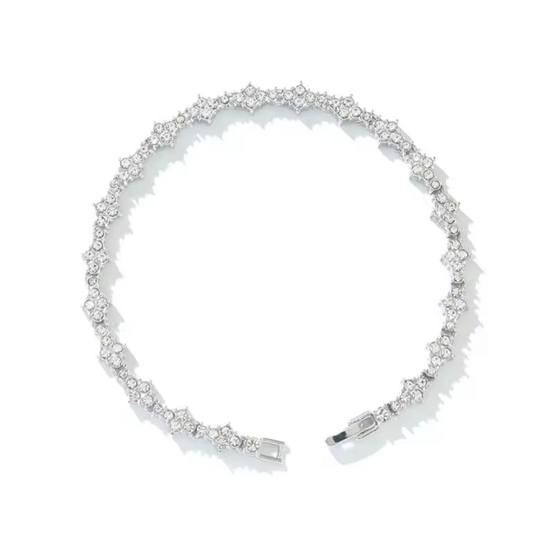 Diamond cross bracelet