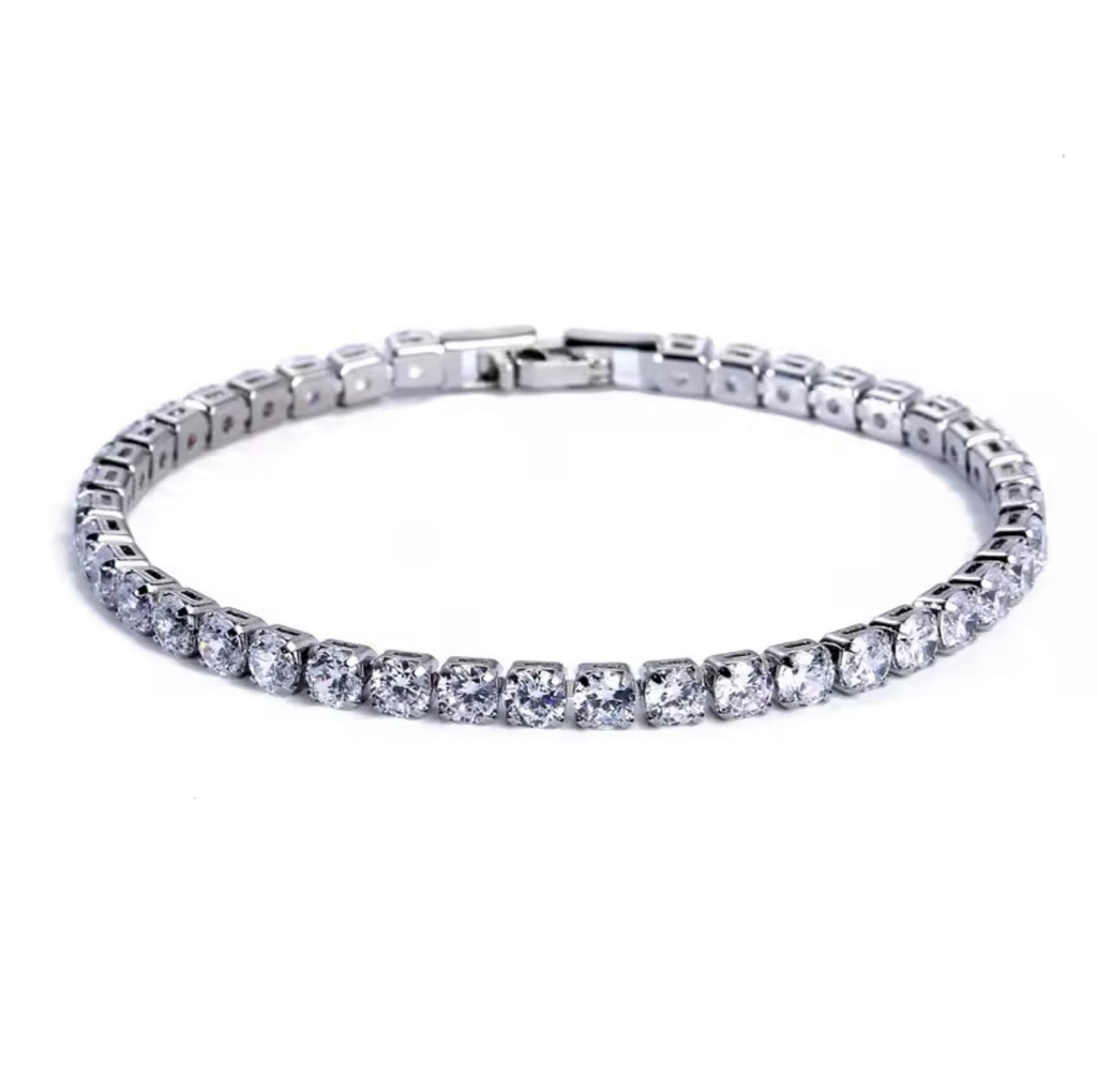 diamond litt tennis bracelet